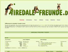 Tablet Screenshot of airedale-freunde.boards-4you.de